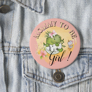 Badge Rond 7,6 Cm Future Maman - C'est une Fille ! Bouton de Baby Sh