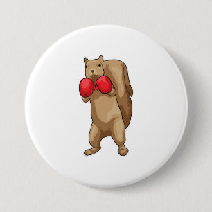 Badge Rond 7,6 Cm Gants de boîte à écureuil