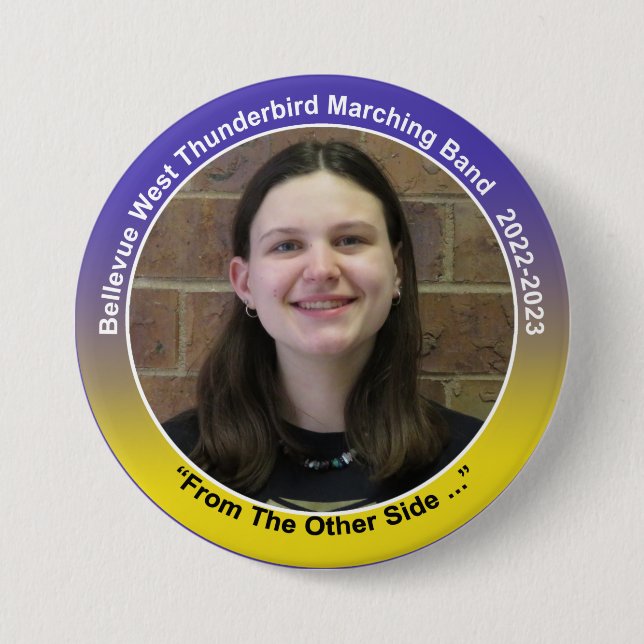 Badge Rond 7,6 Cm Garde Olivia 10 (Devant)