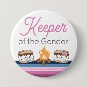 Badge Rond 7,6 Cm Gardien du genre révèle S'more pin