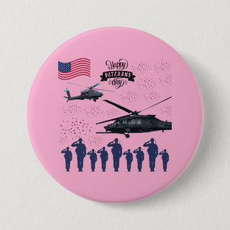 Badge Rond 7,6 Cm Gardiens de la liberté rose