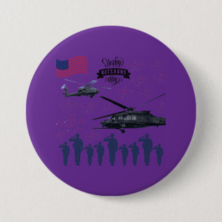 Badge Rond 7,6 Cm Gardiens de la liberté violet