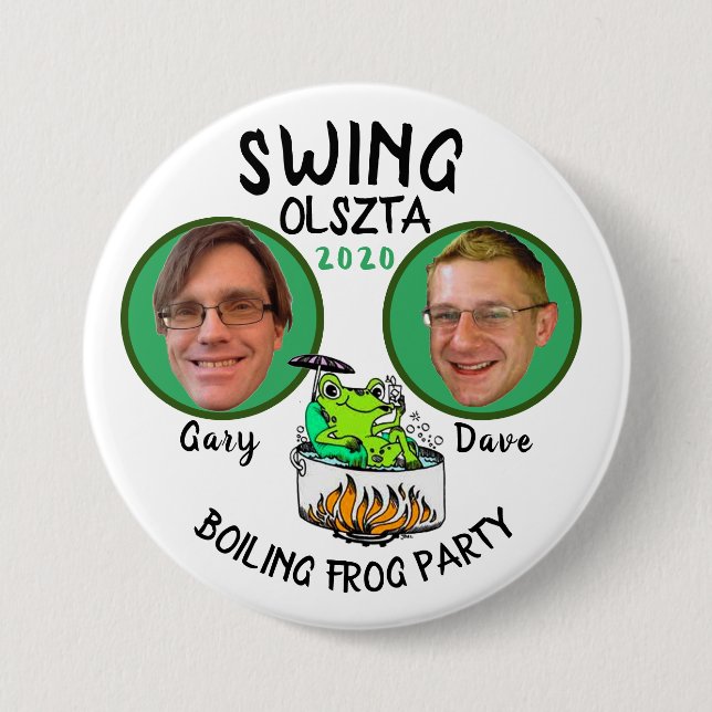 Badge Rond 7,6 Cm Gary Swing / Dave Olszta 2020 (Devant)