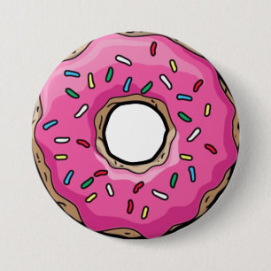 Badge Rond 7,6 Cm gâteau rosâtre