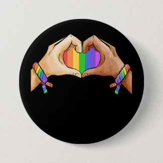 Badge Rond 7,6 Cm Gay pride Vêtements Lgbt Arc en ciel Drapeau T Coe