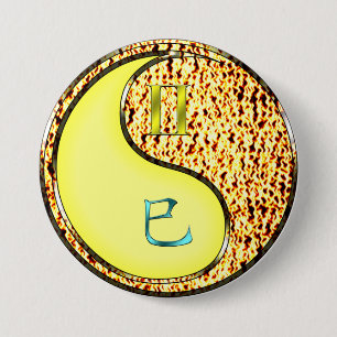 Badge Rond 7,6 Cm Gémeaux & Serpent de feu