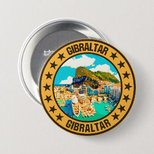 Badge Rond 7,6 Cm Gibraltar