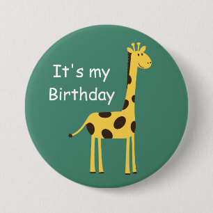 Badge Rond 7,6 Cm Girafe mignonne