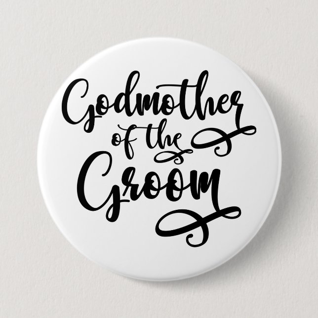 Badge Rond 7,6 Cm Godmère de la chambre (Devant)