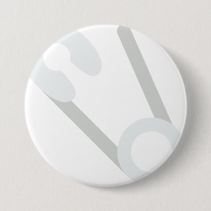 Badge Rond 7,6 Cm goupille de sécurité ouverte