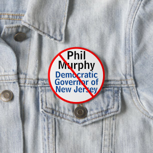 Badge Rond 7,6 Cm Gouverneur démocrate de Phil Murphy du New Jersey