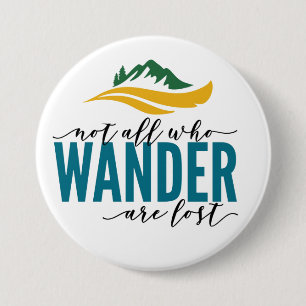 Badge Rond 7,6 Cm Grand bouton rond de 3 pouces Wander Outdoors