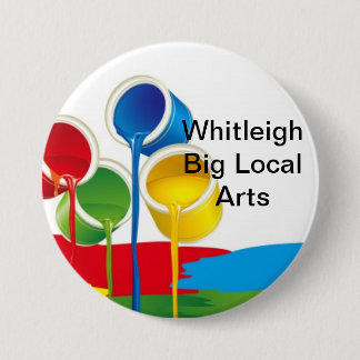 Badge Rond 7,6 Cm Grand insigne local d'arts de Whitleigh. Taille