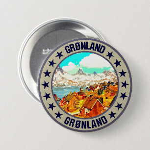 Badge Rond 7,6 Cm Groenland