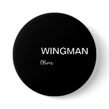 Groomsman Wingman Personnel noir blanc