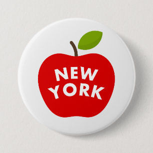 Badge Rond 7,6 Cm Grosse pomme, New York