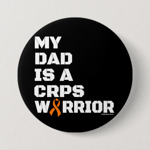 Badge Rond 7,6 Cm Guerrier/Blocage/Papa...