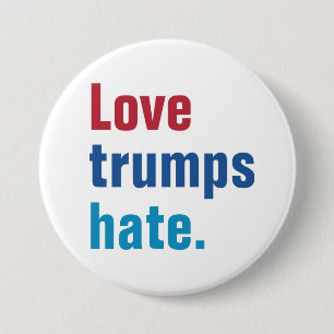 Badge Rond 7,6 Cm Haine d'atouts d'amour