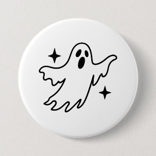 Badge Rond 7,6 Cm Halloween fantôme