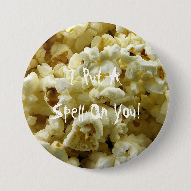 Badge Rond 7,6 Cm Halloween pop-corn (Devant)