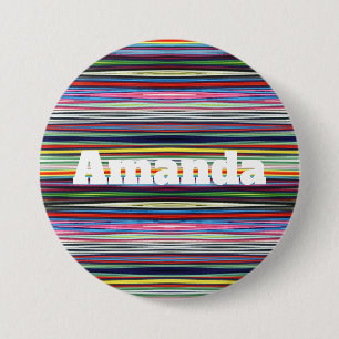 Badge Rond 7,6 Cm HAMbWG - Button - Multi Color w Name