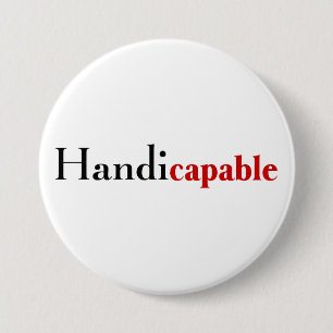 Badge Rond 7,6 Cm Handicapable