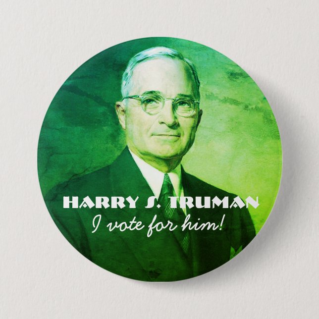Badge Rond 7,6 Cm Harry S. Truman (Devant)