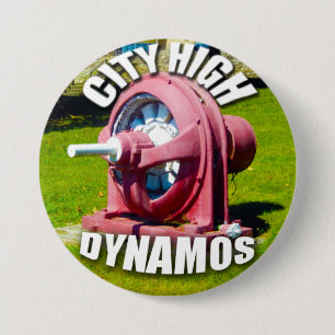 BADGE ROND 7,6 CM HAUTES DYNAMOS DE VILLE