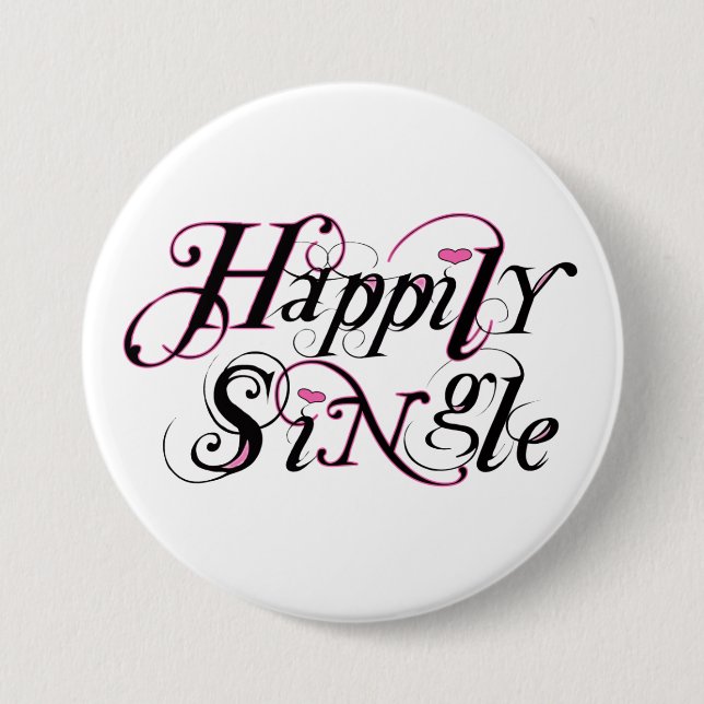 Badge Rond 7,6 Cm Heureusement simple (Devant)