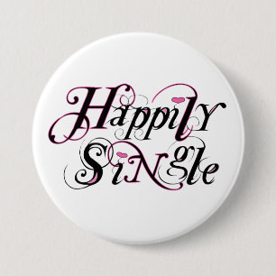 Badge Rond 7,6 Cm Heureusement simple