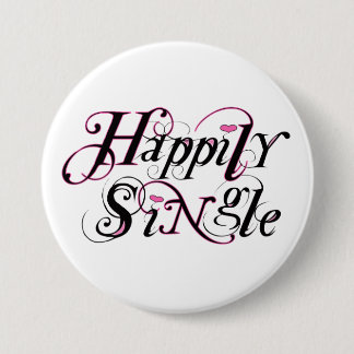 Badge Rond 7,6 Cm Heureusement simple