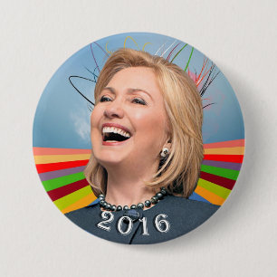 Badge Rond 7,6 Cm Hillary 2016