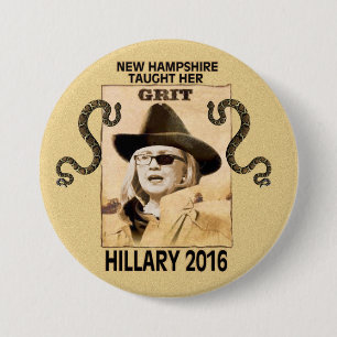 Badge Rond 7,6 Cm Hillary a la poussière abrasive