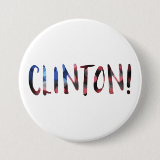 Badge Rond 7,6 Cm Hillary Clinton bokeh