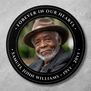 Badge Rond 7,6 Cm Hommage au Souvenir