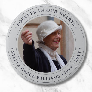 Badge Rond 7,6 Cm Hommage commémoratif de photo