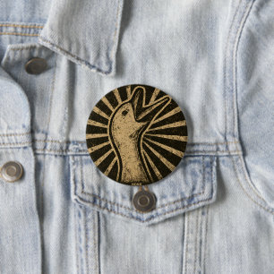 Badge Rond 7,6 Cm Honk Goose Funny Duck Chicken Mème