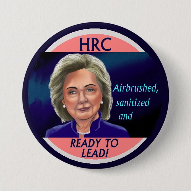 Badge Rond 7,6 Cm HRC : Airbrushed...& Prêt (Devant)