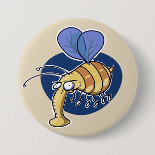 Badge Rond 7,6 Cm humble bumble bee drôle dessin animé