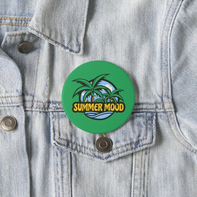 Badge Rond 7,6 Cm Humeur d'été (En situation)