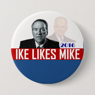 Badge Rond 7,6 Cm Ike aime Mike