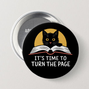 Badge Rond 7,6 Cm Il est temps de tourner la page Kamala Harris Poli
