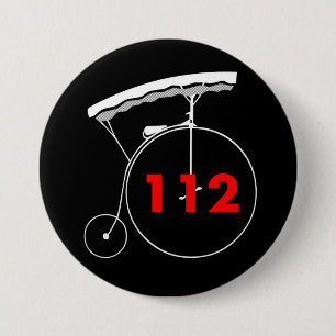 Badge Rond 7,6 Cm Il prend un Français 112