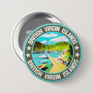 Badge Rond 7,6 Cm Îles Vierges britanniques