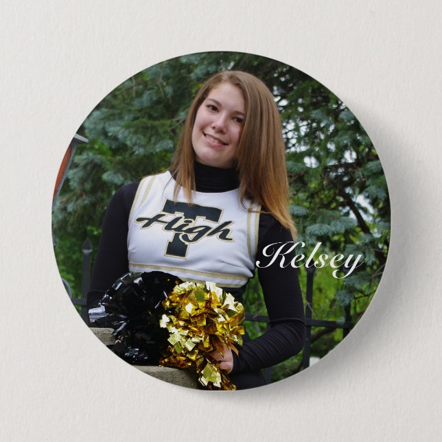 Badge Rond 7,6 Cm IMGP1863, Kelsey2 (Devant)