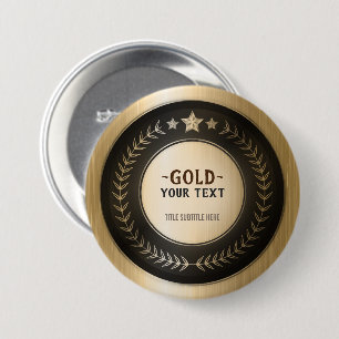 Badge Rond 7,6 Cm IMPRESSION PERSONNALISÉE DO-IT-YOURSELF MEDAL Gol