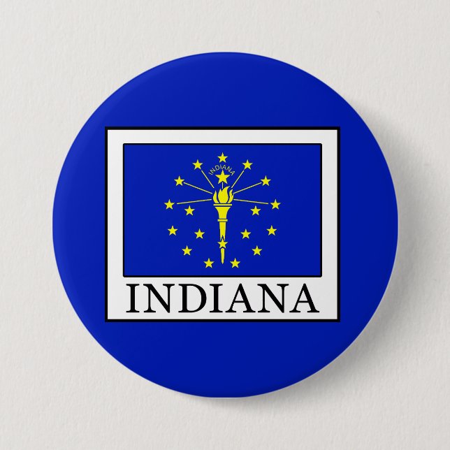 Badge Rond 7,6 Cm Indiana (Devant)
