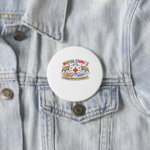 Badge Rond 7,6 Cm Infirmière compagnon de premiers soins Little Hear