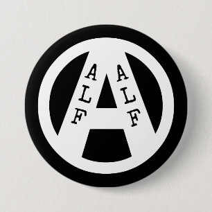 Badge Rond 7,6 Cm Insigne avec le symbole d'ALF