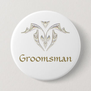 Badge Rond 7,6 Cm Insigne de bouton - Groomsman